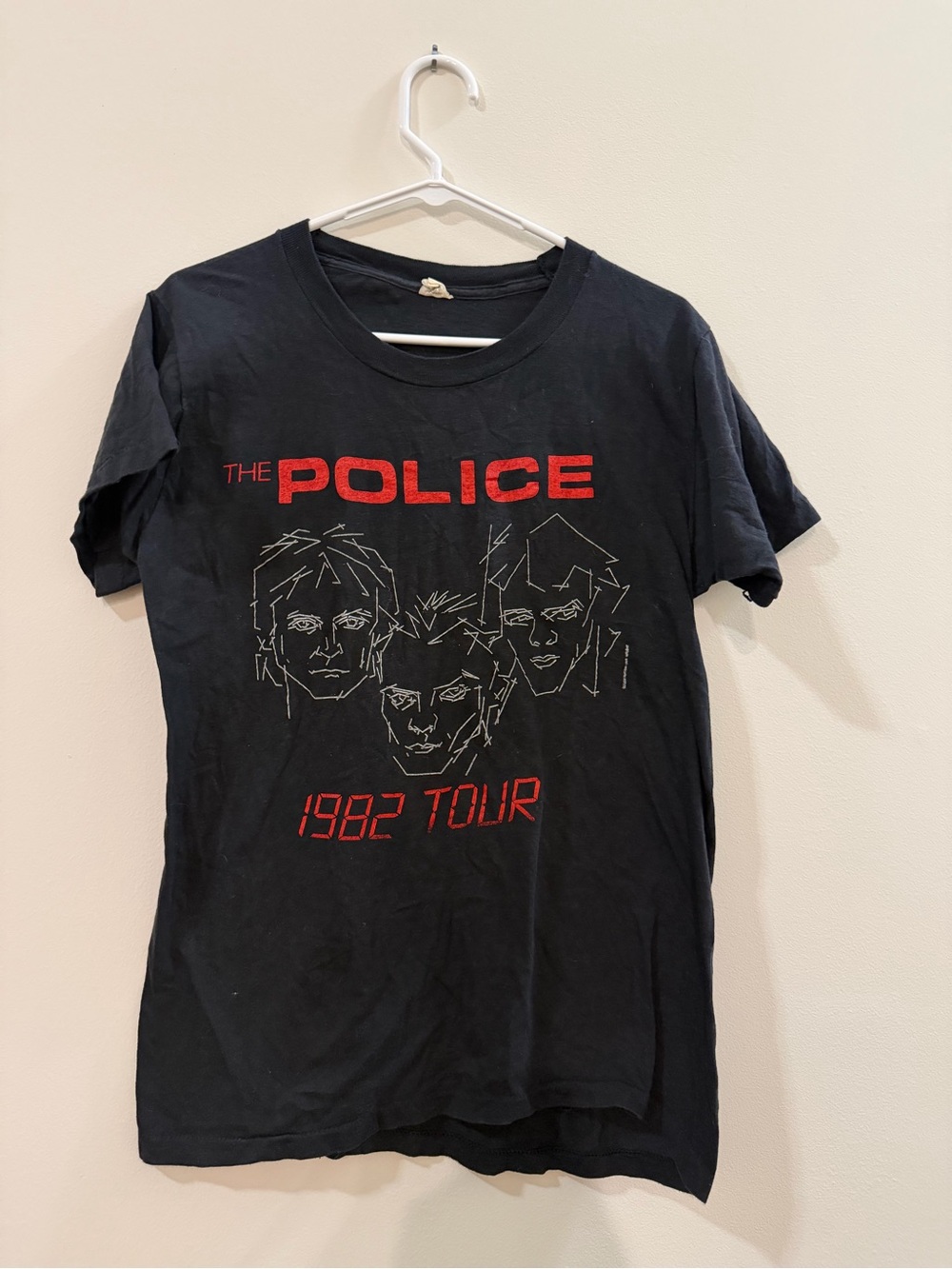 The Police 1982 Tour Black Graphic Tee
